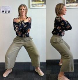 Chiropractic Porirua NZ Happy Hips Arms Crossed Stretch